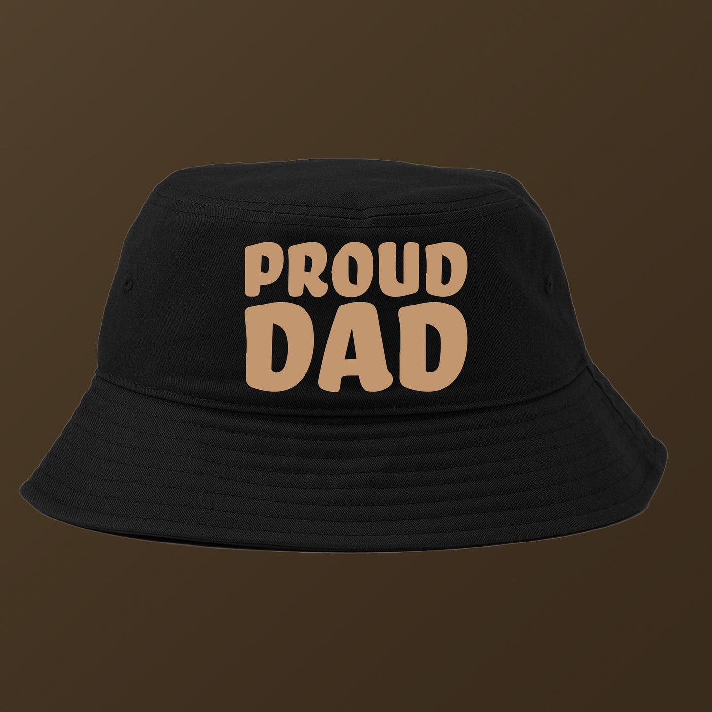 Proud Dad Brown Bucket Hat