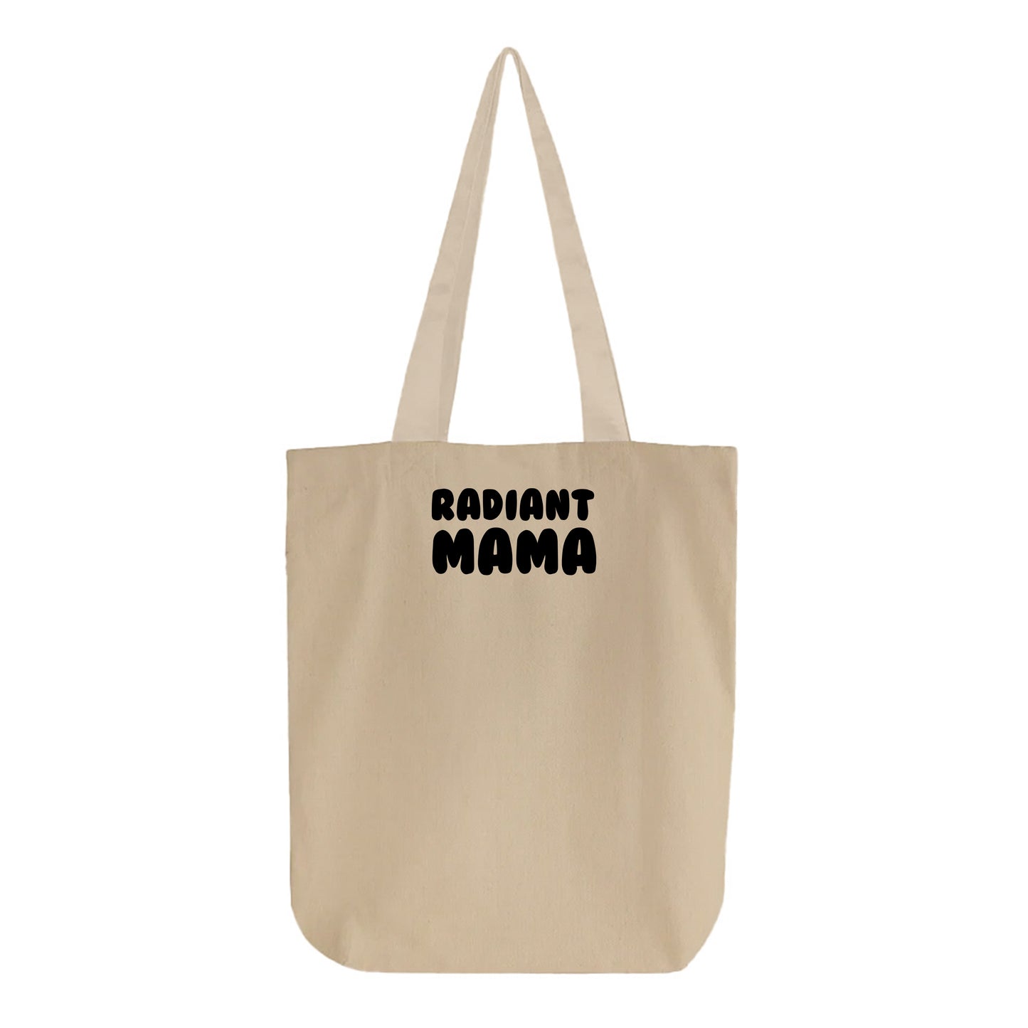 Radiant Mama Black Tote Bag
