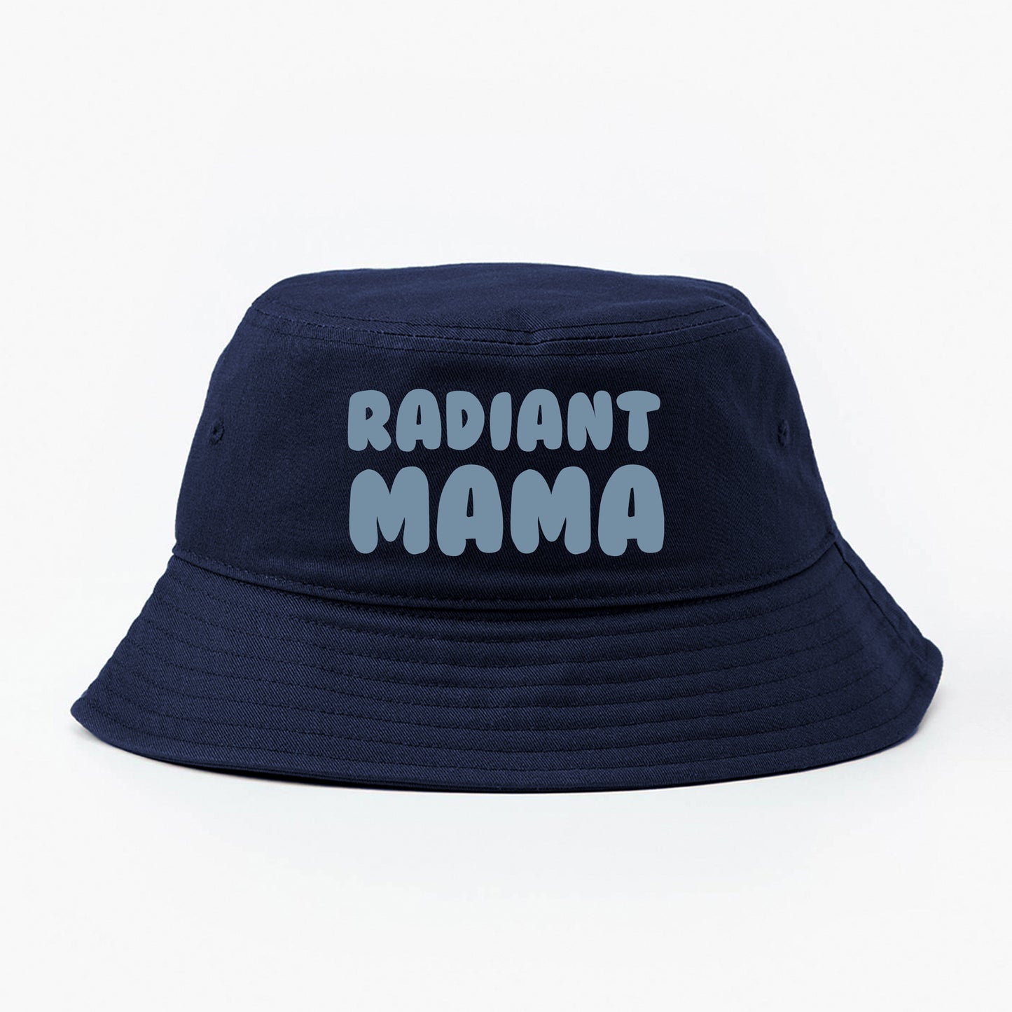 Radiant Mama Gray Blue Bucket Hat