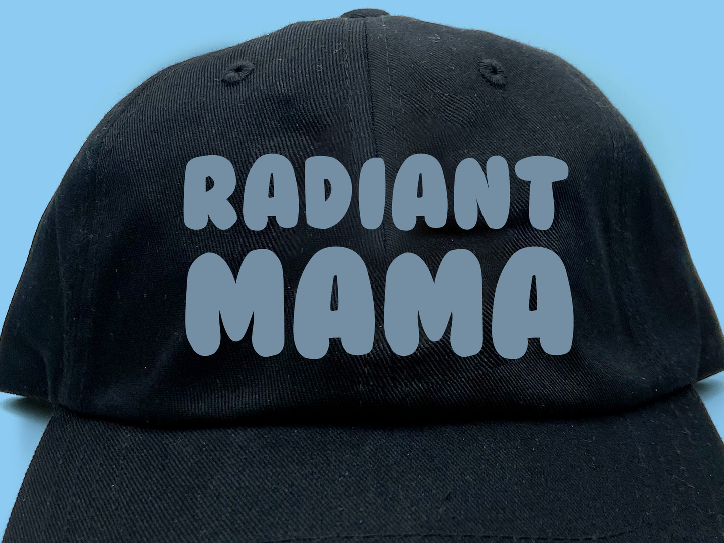 Radiant Mama Gray Blue Dad Hat