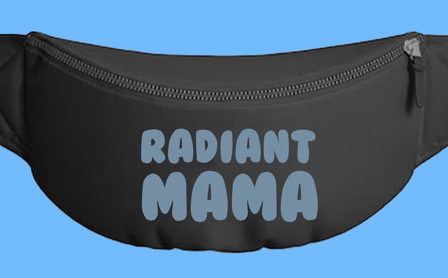 Radiant Mama Gray Blue Fanny Pack