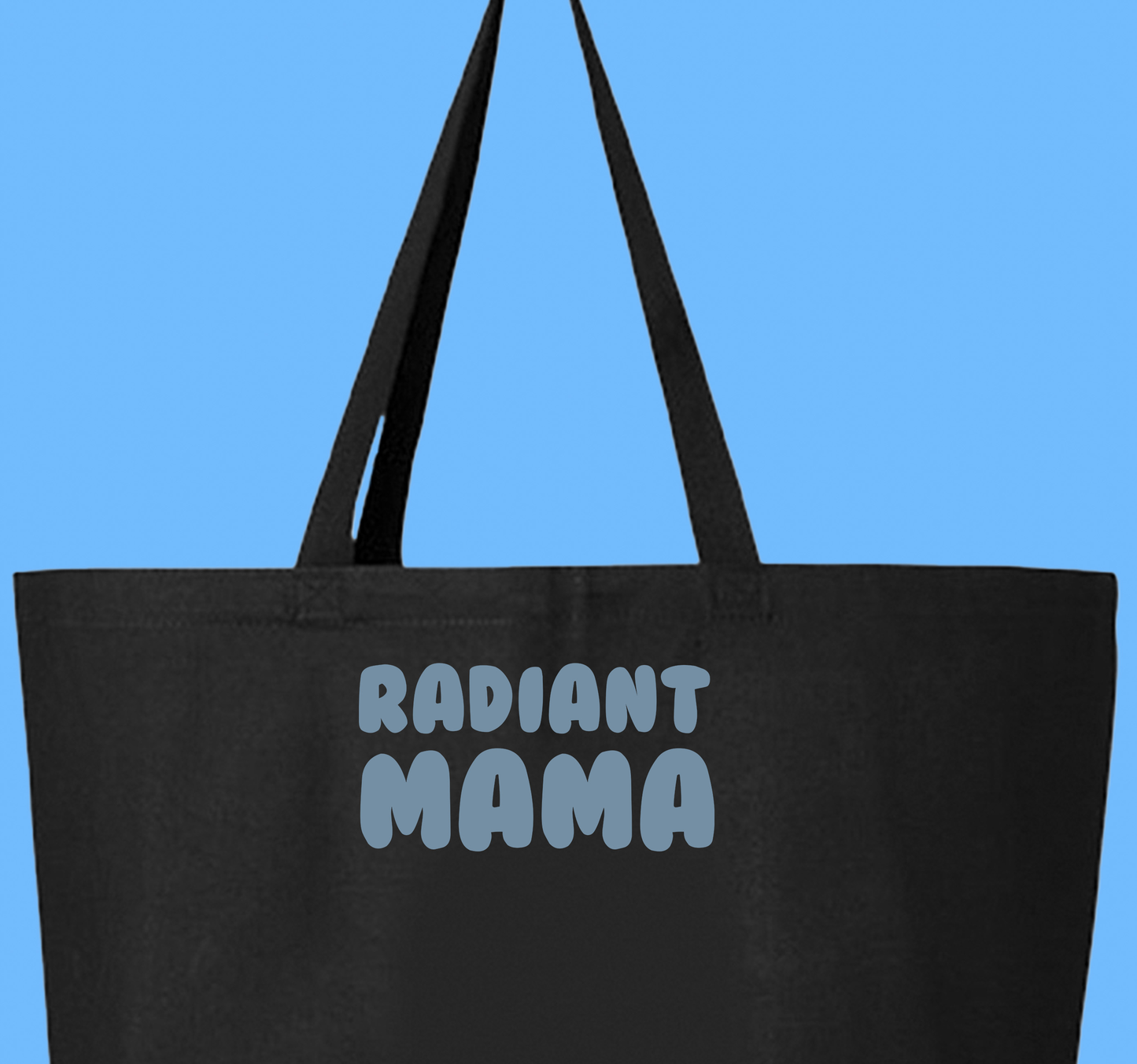 Radiant Mama Gray Blue Tote Bag