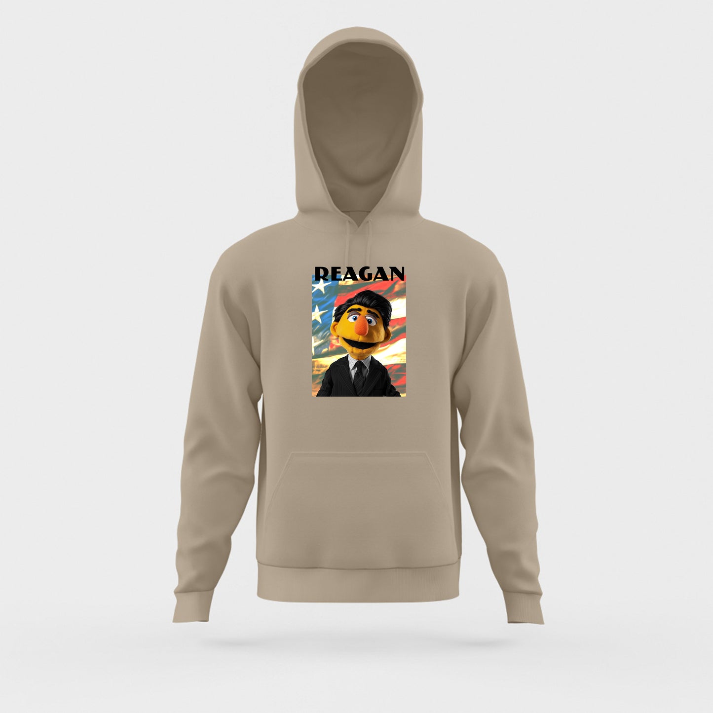 reagan muppet flag hoodie