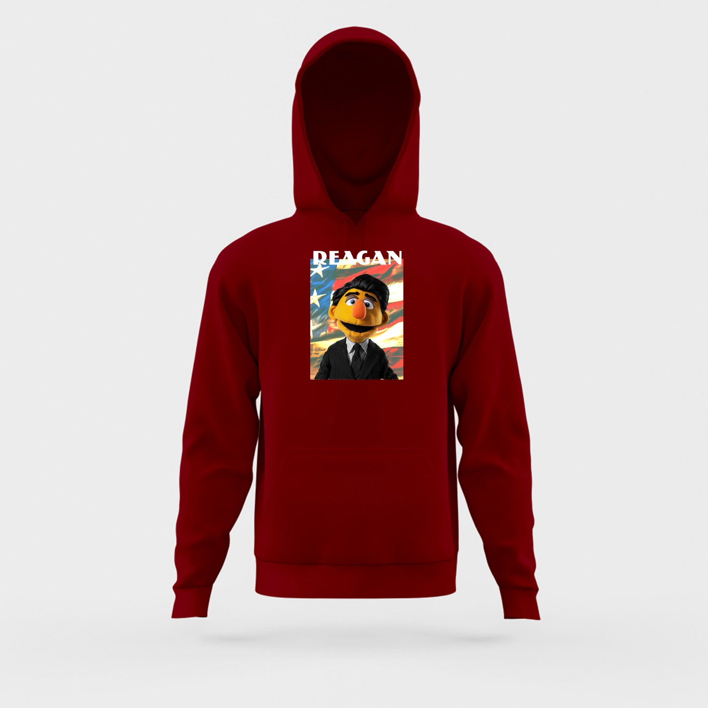 reagan muppet flag hoodie
