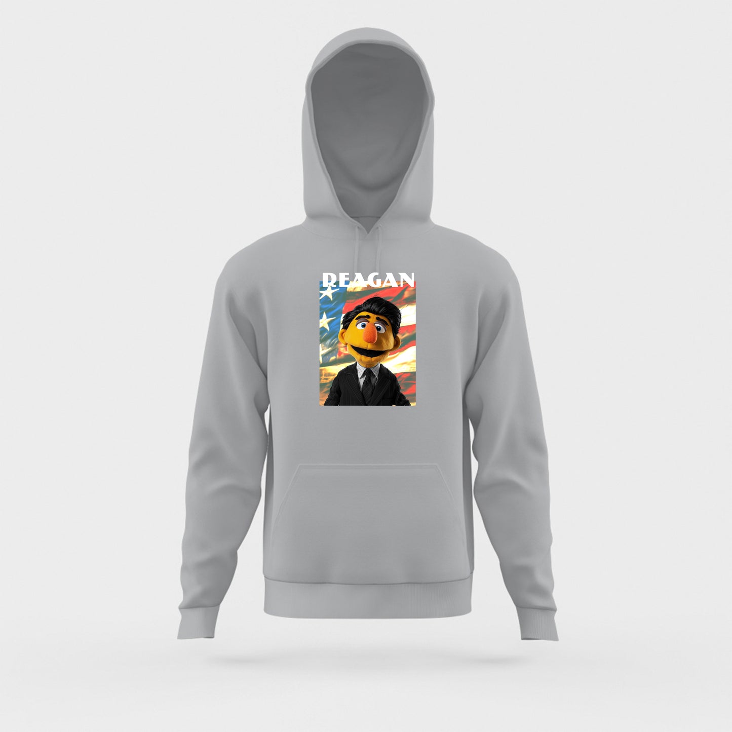 reagan muppet flag hoodie