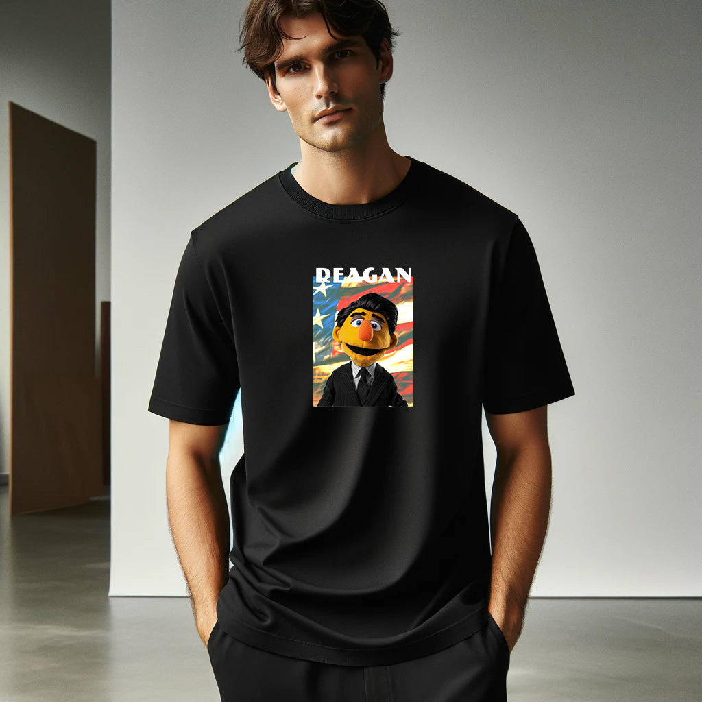 reagan muppet flag tee shirt