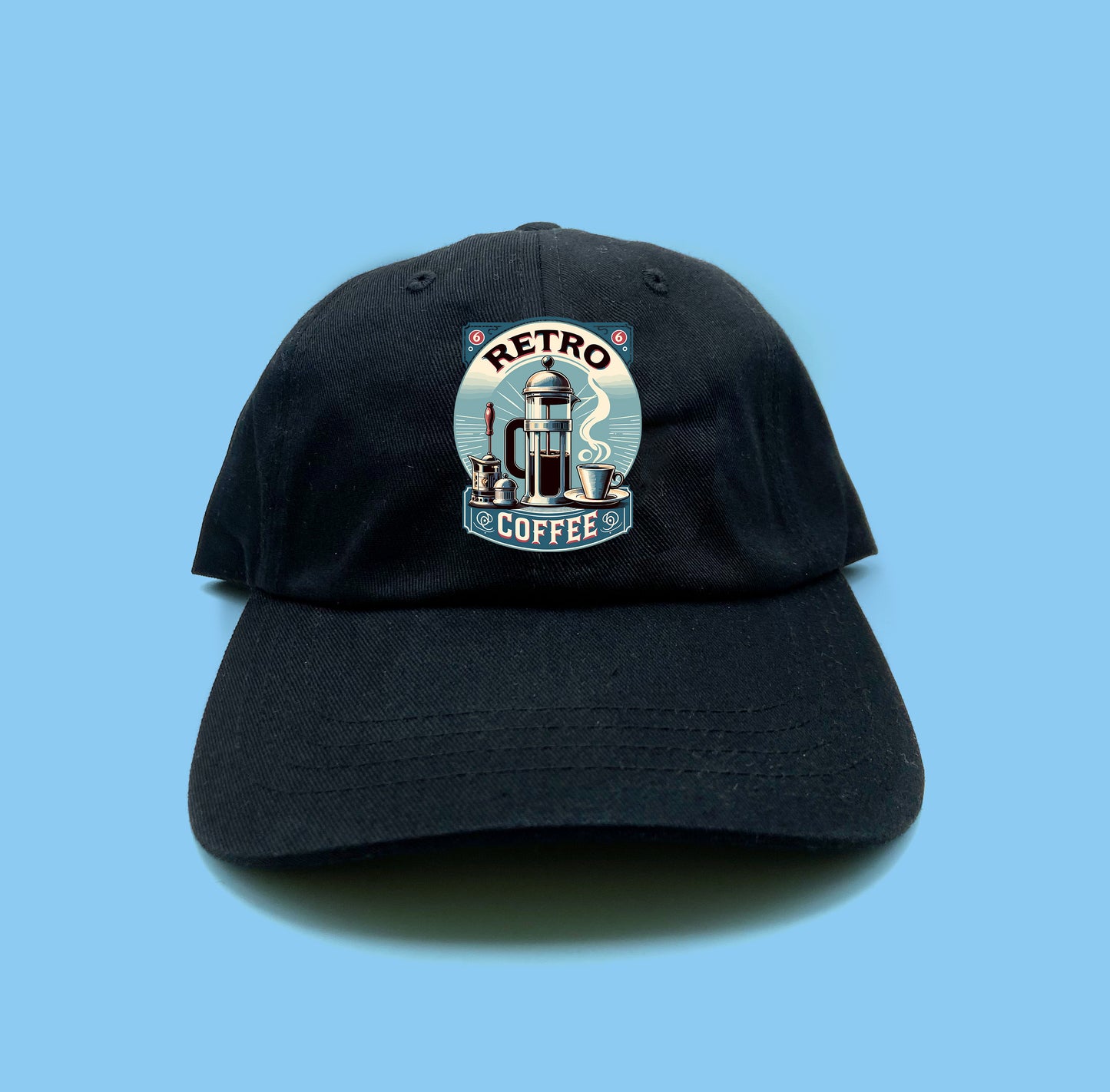 Retro Coffee Ad Dad Hat