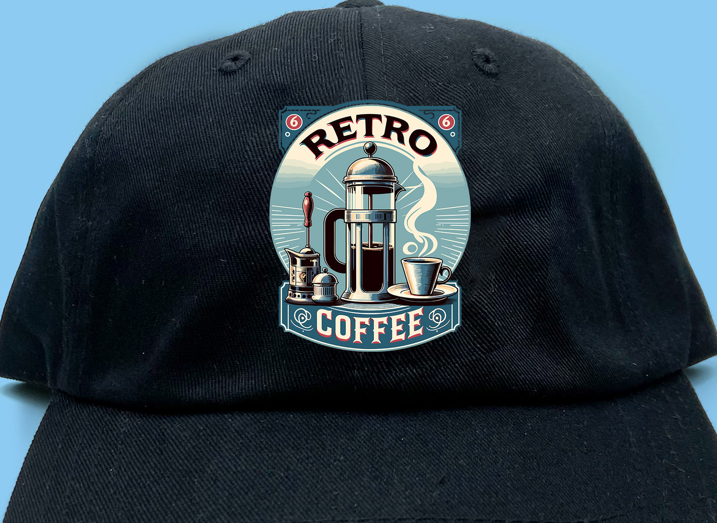 Retro Coffee Ad Dad Hat