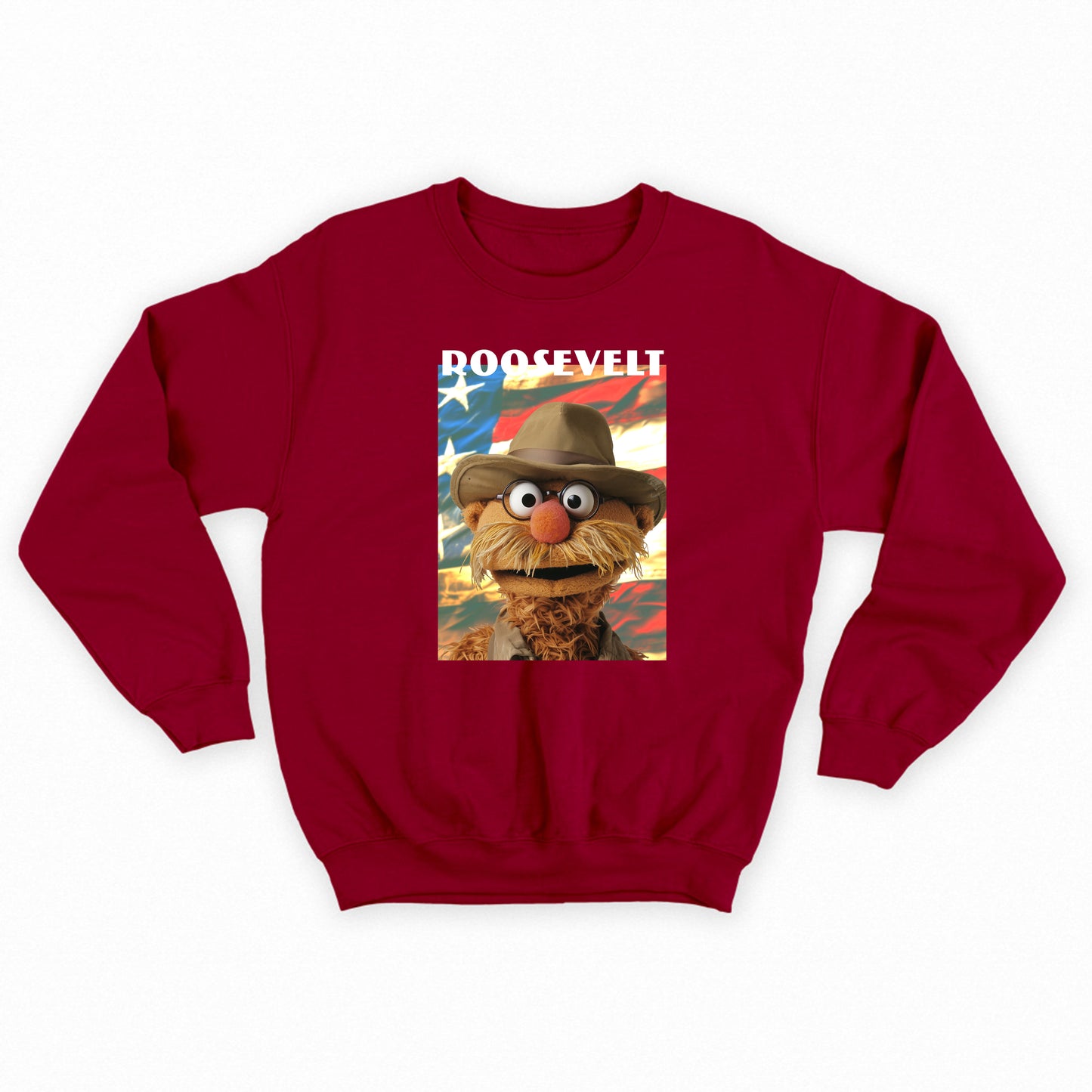 roosevelt muppet flag sweatshirt