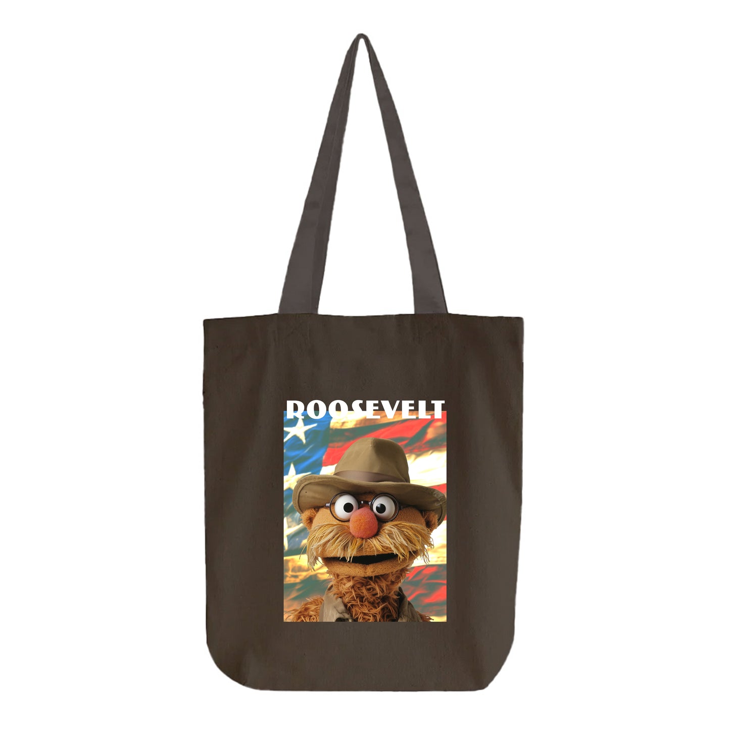 roosevelt muppet flag tote bag