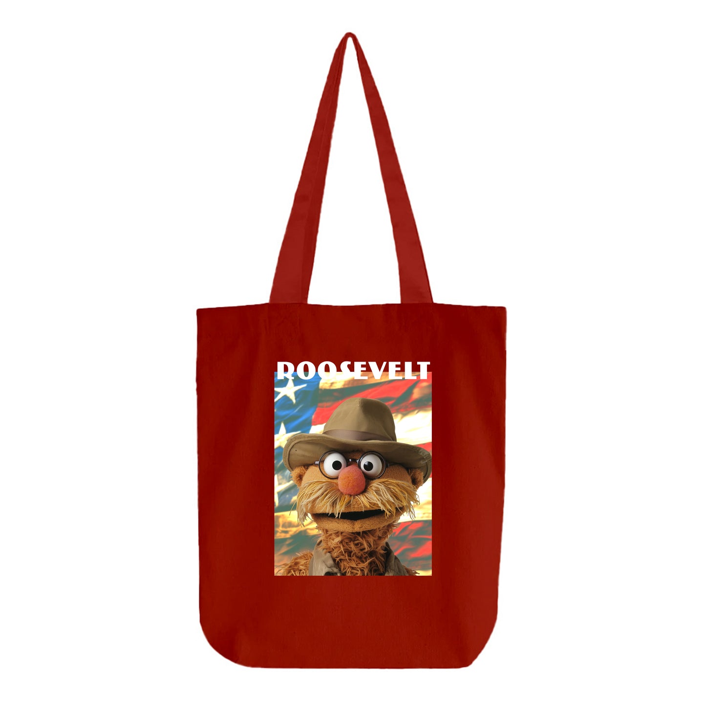 roosevelt muppet flag tote bag