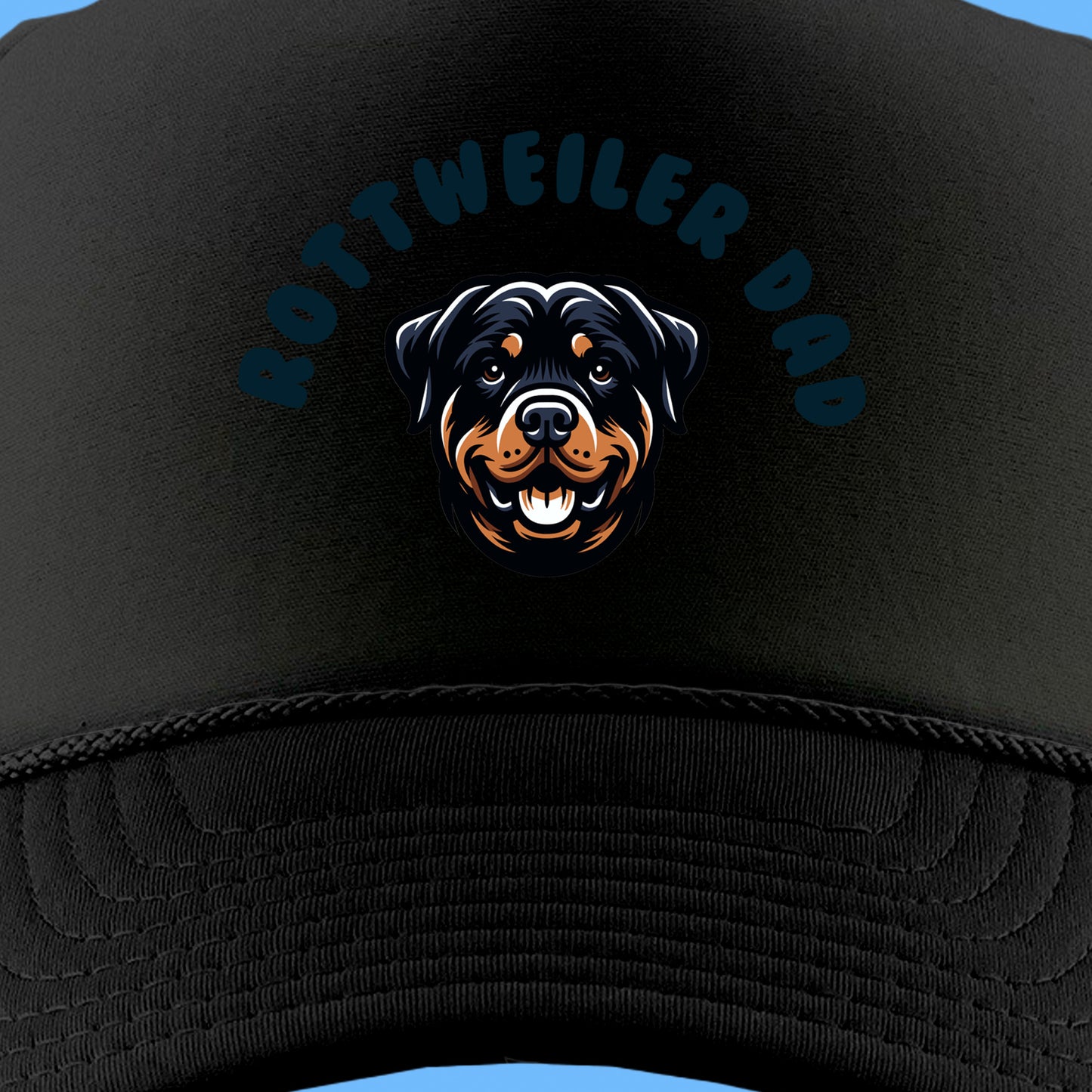 Rottweiler Dad Foam Trucker Hat