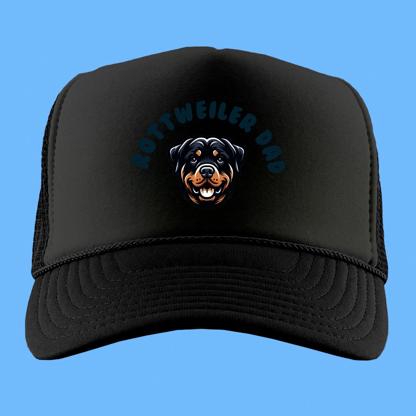 Rottweiler Dad Foam Trucker Hat