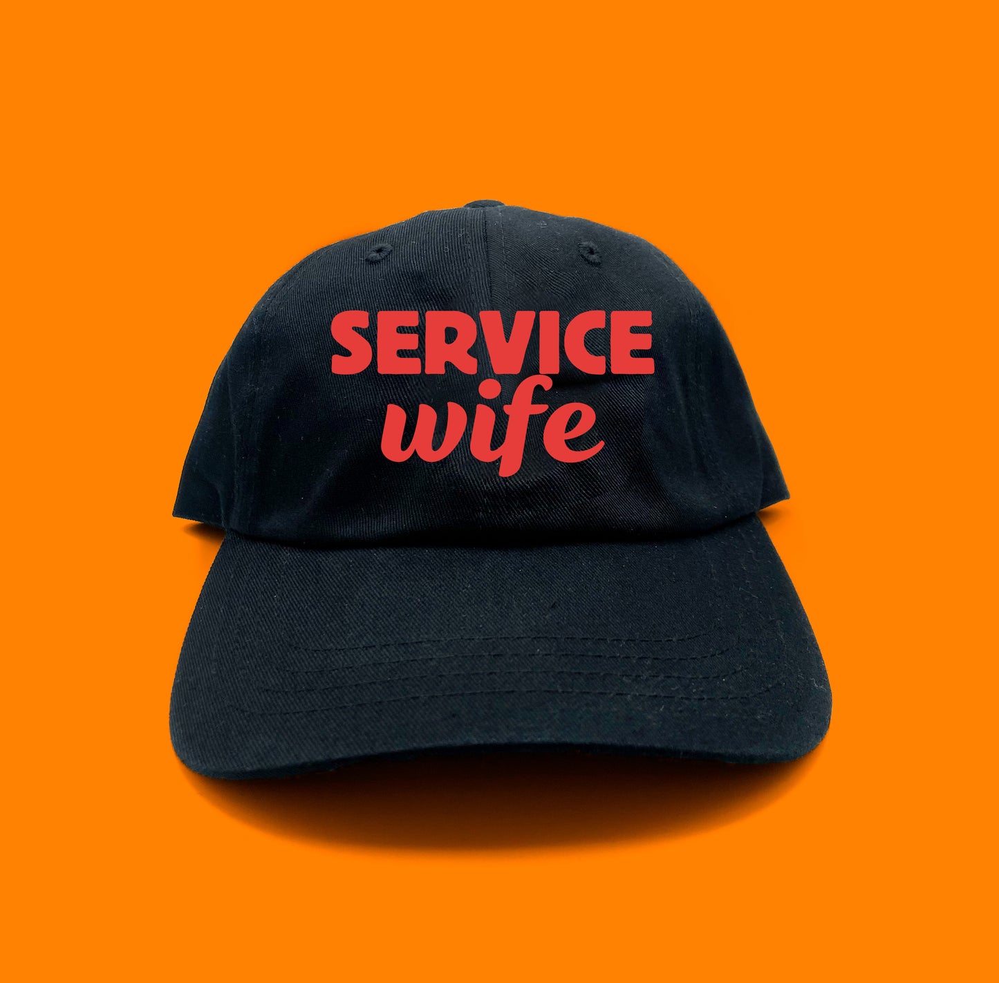 Service Wife Red Dad Hat