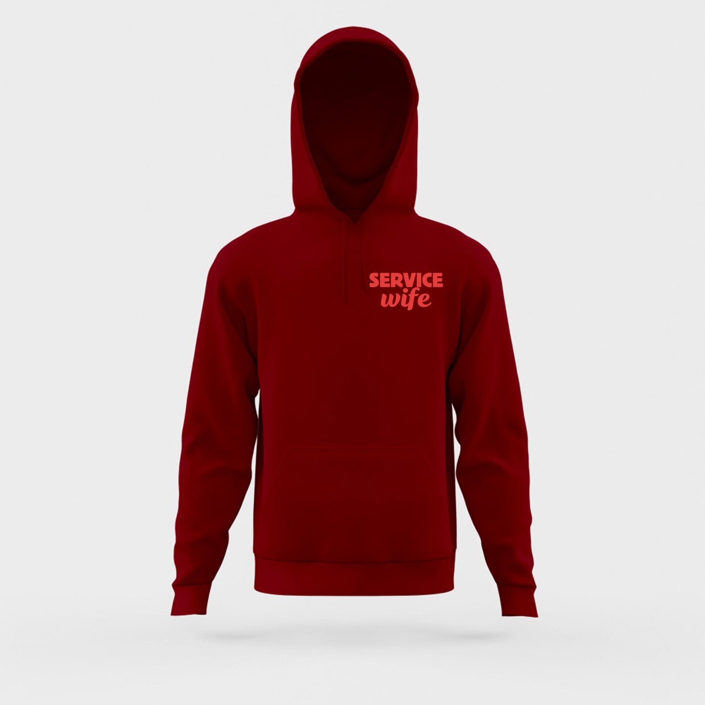 Service Wife Red Hoodie