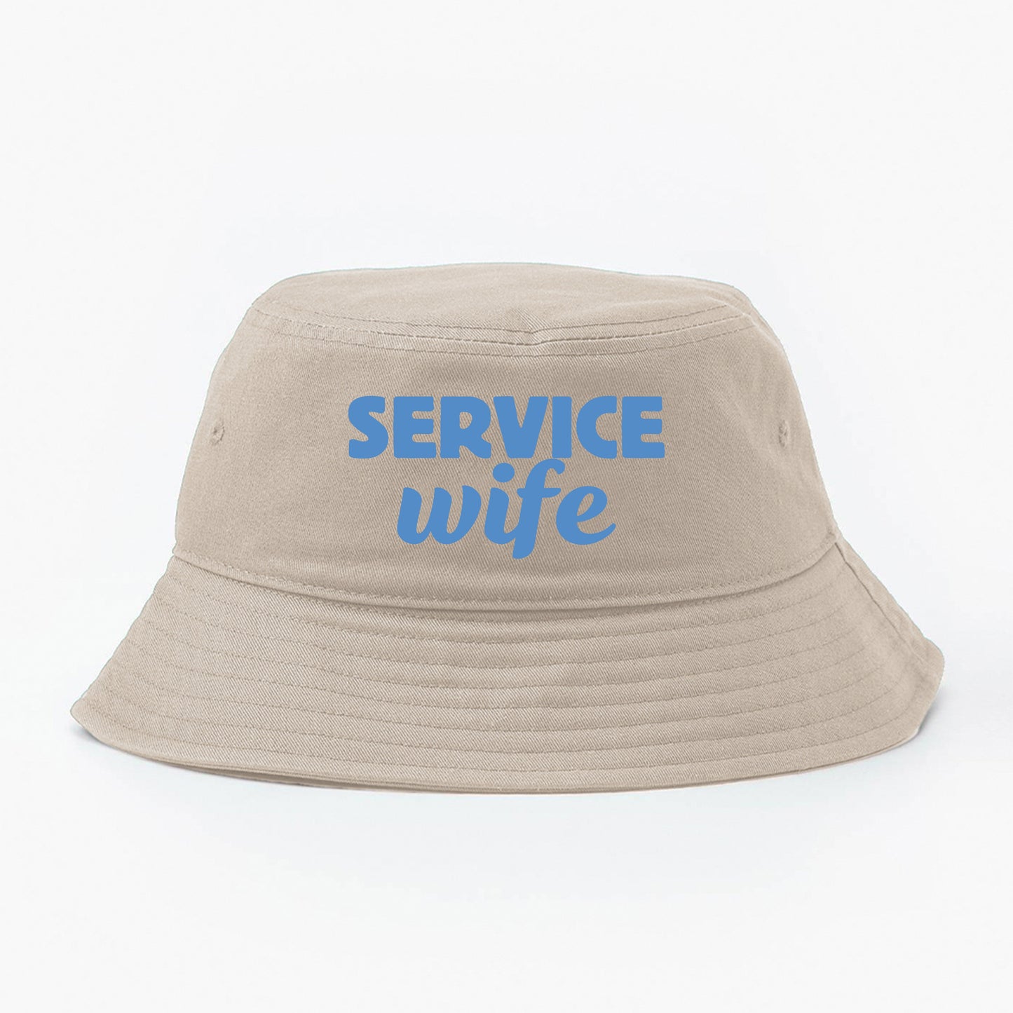 Service Wife Sky Blue Bucket Hat