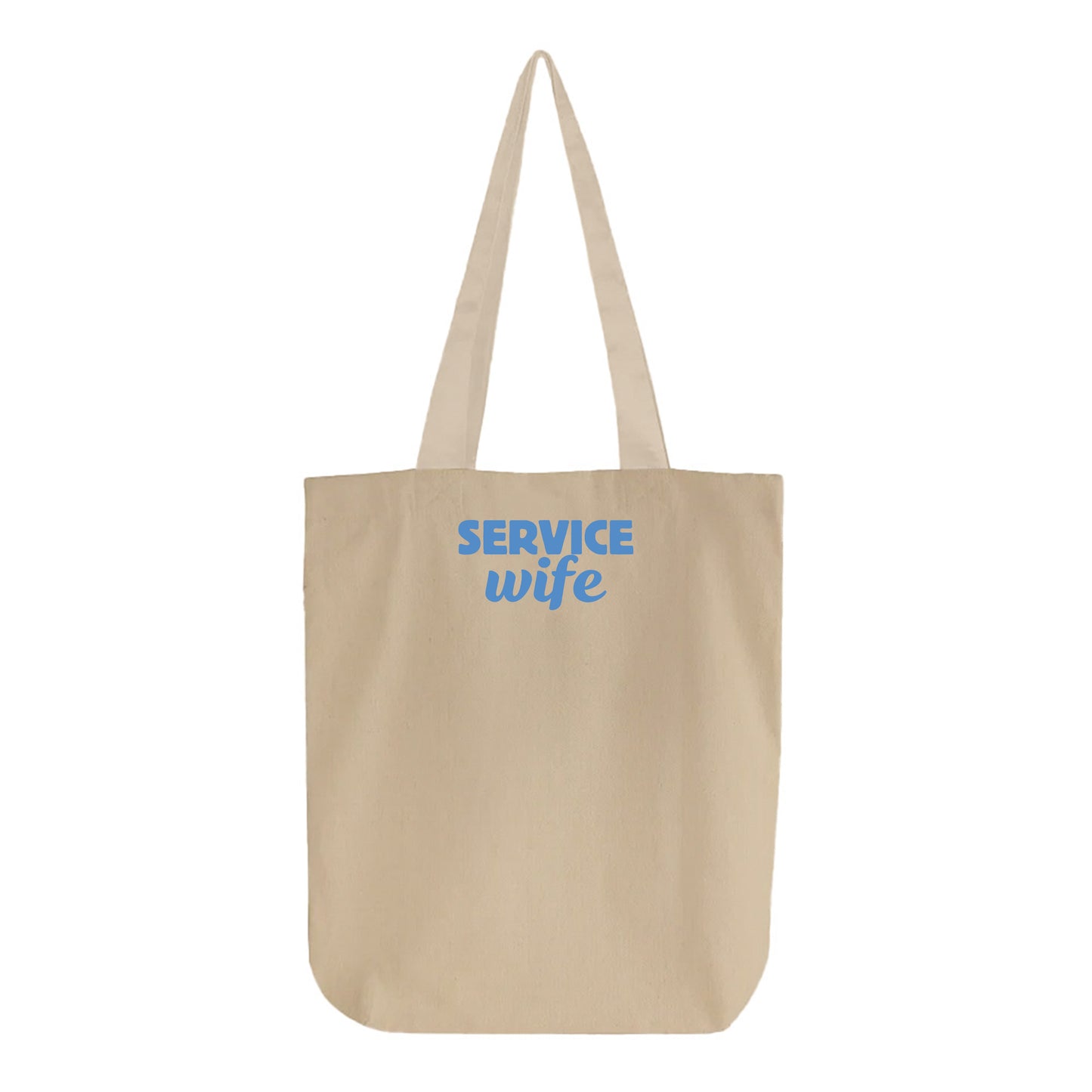 Service Wife Sky Blue Tote Bag
