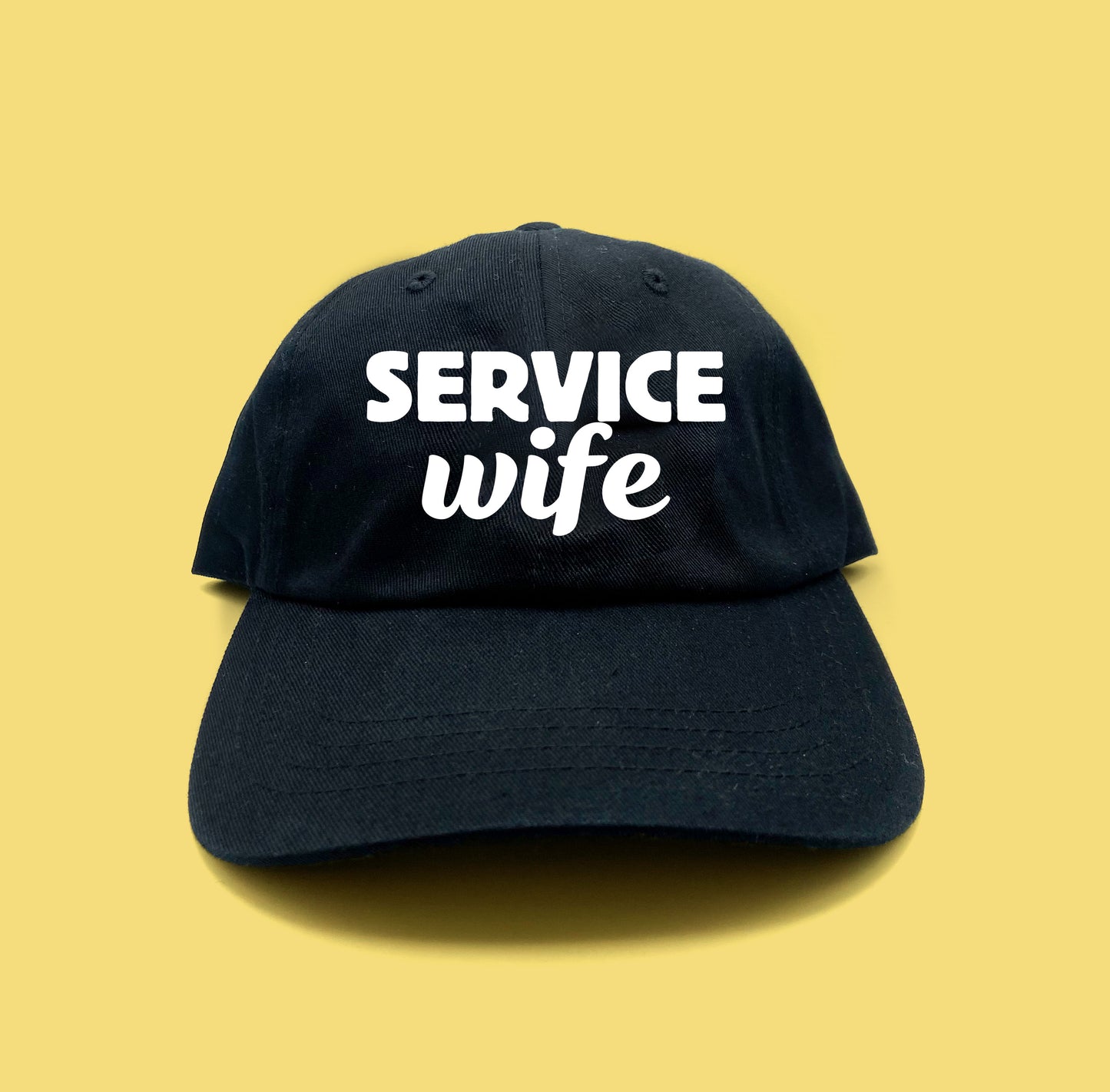 Service Wife White Dad Hat