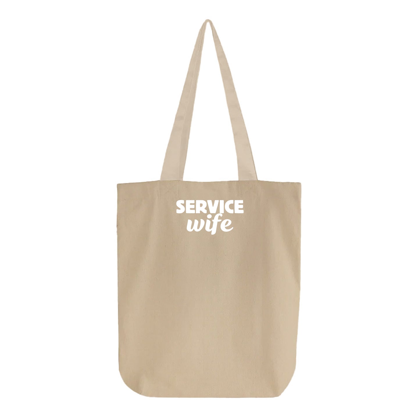 Service Wife White Tote Bag