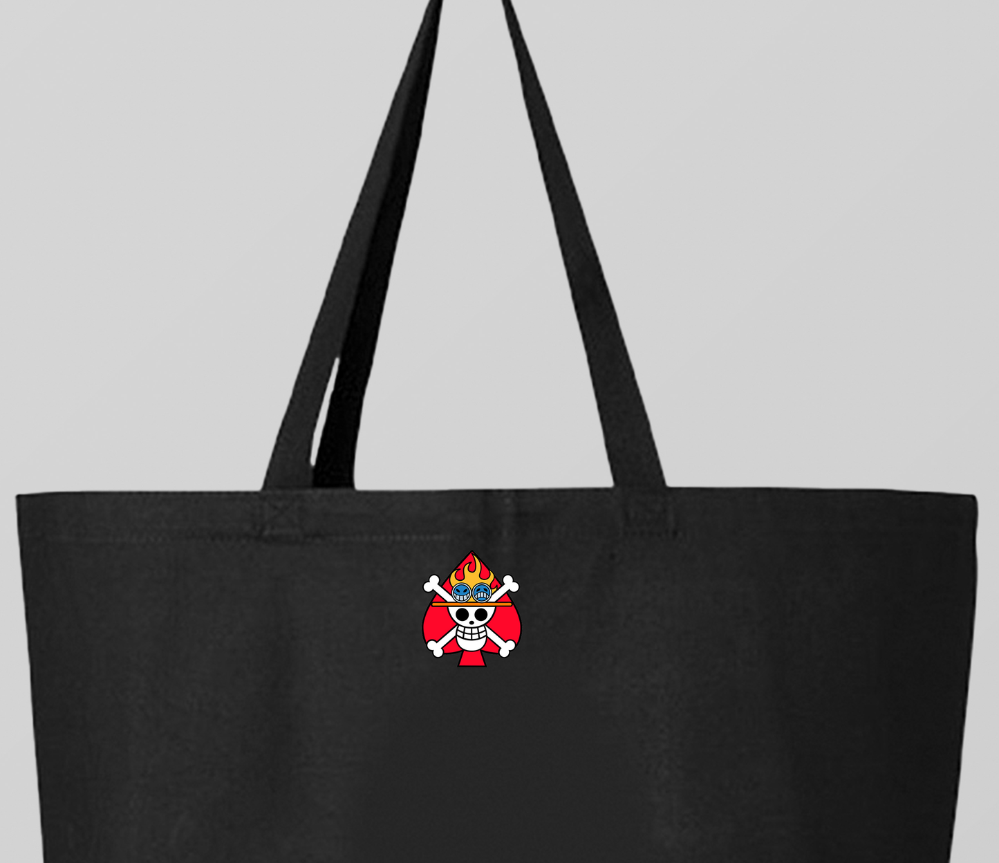 Spade Pirates jolly roger tote bag