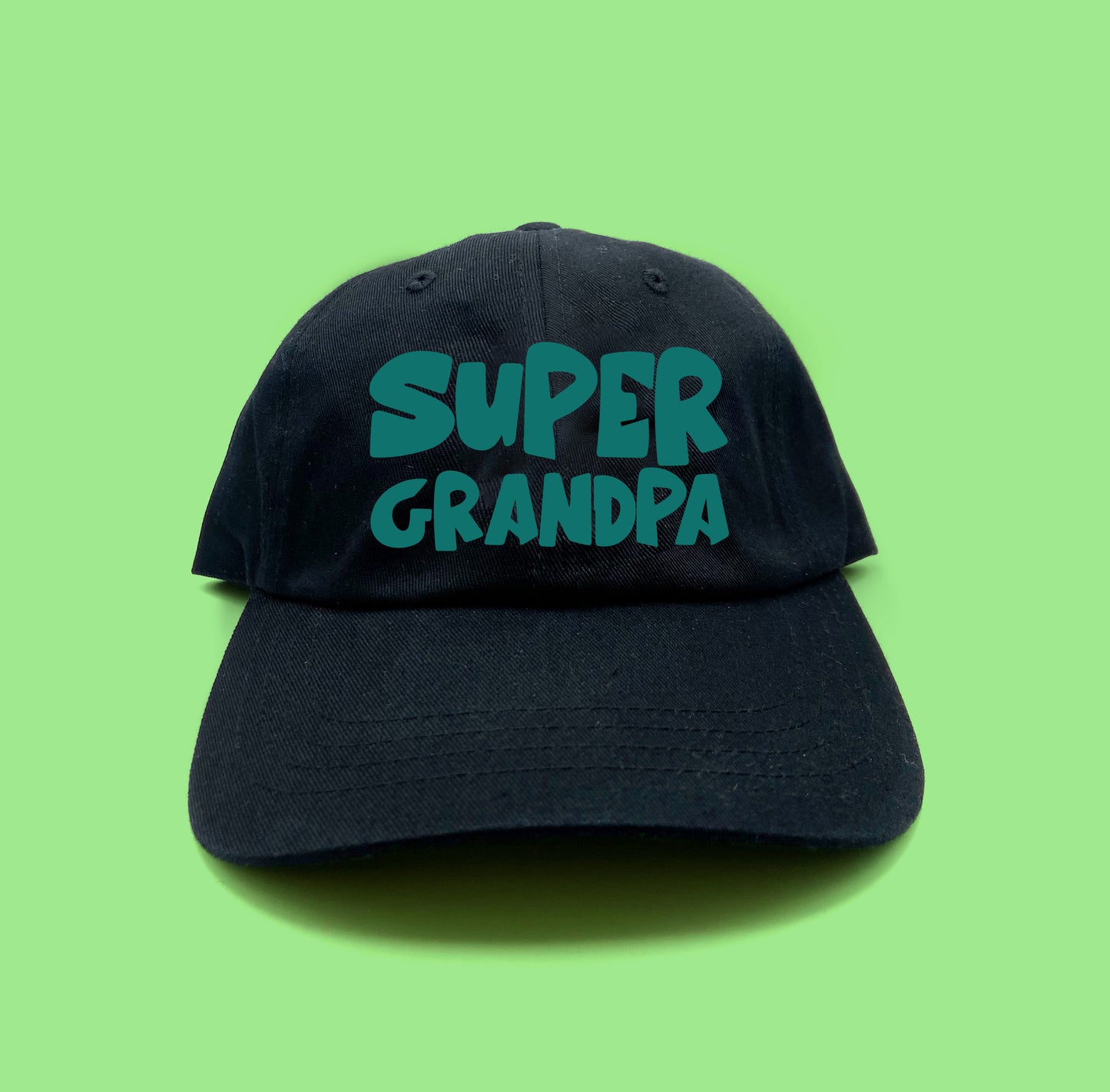 Super Grandpa Green Dad Hat