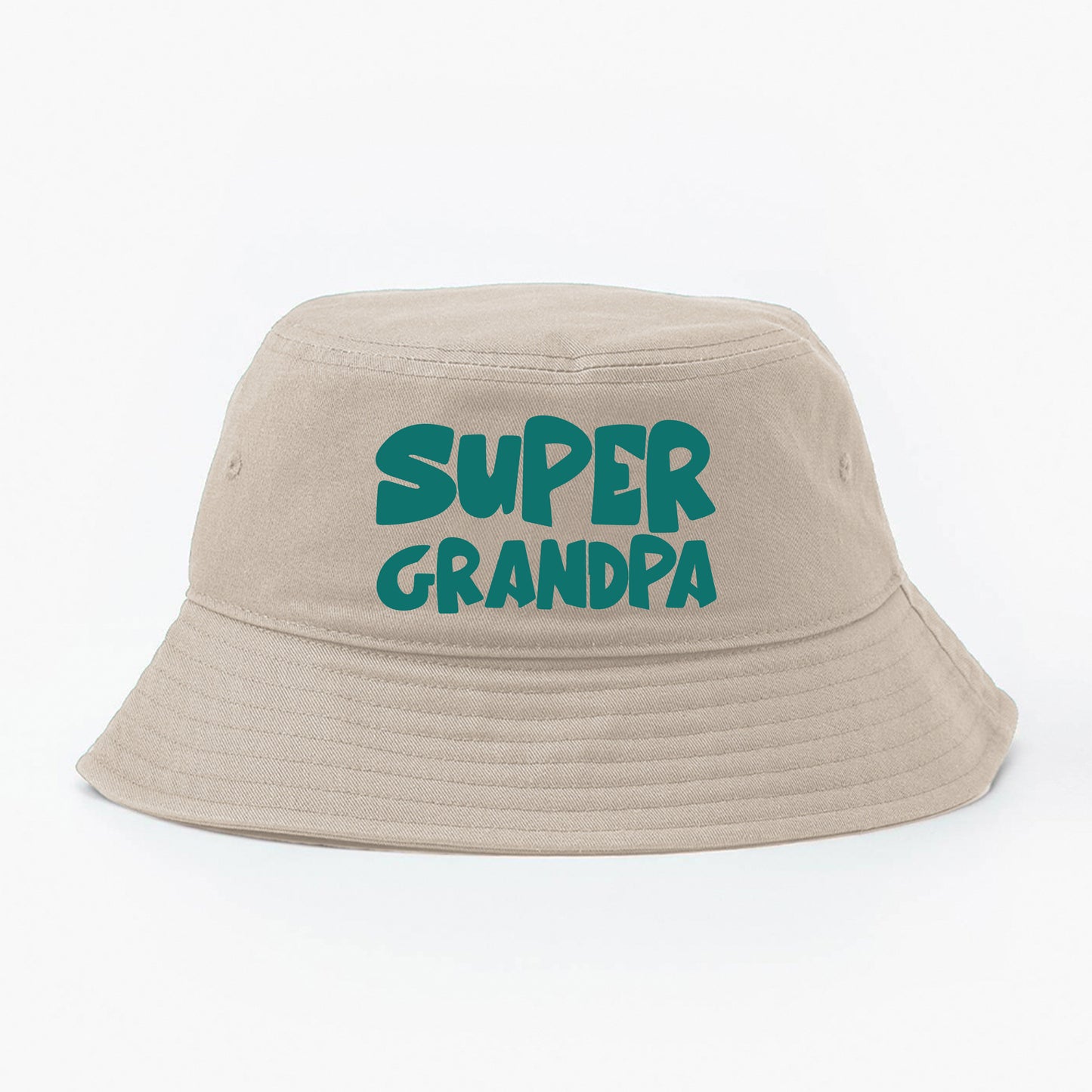 Super Grandpa Green Bucket Hat