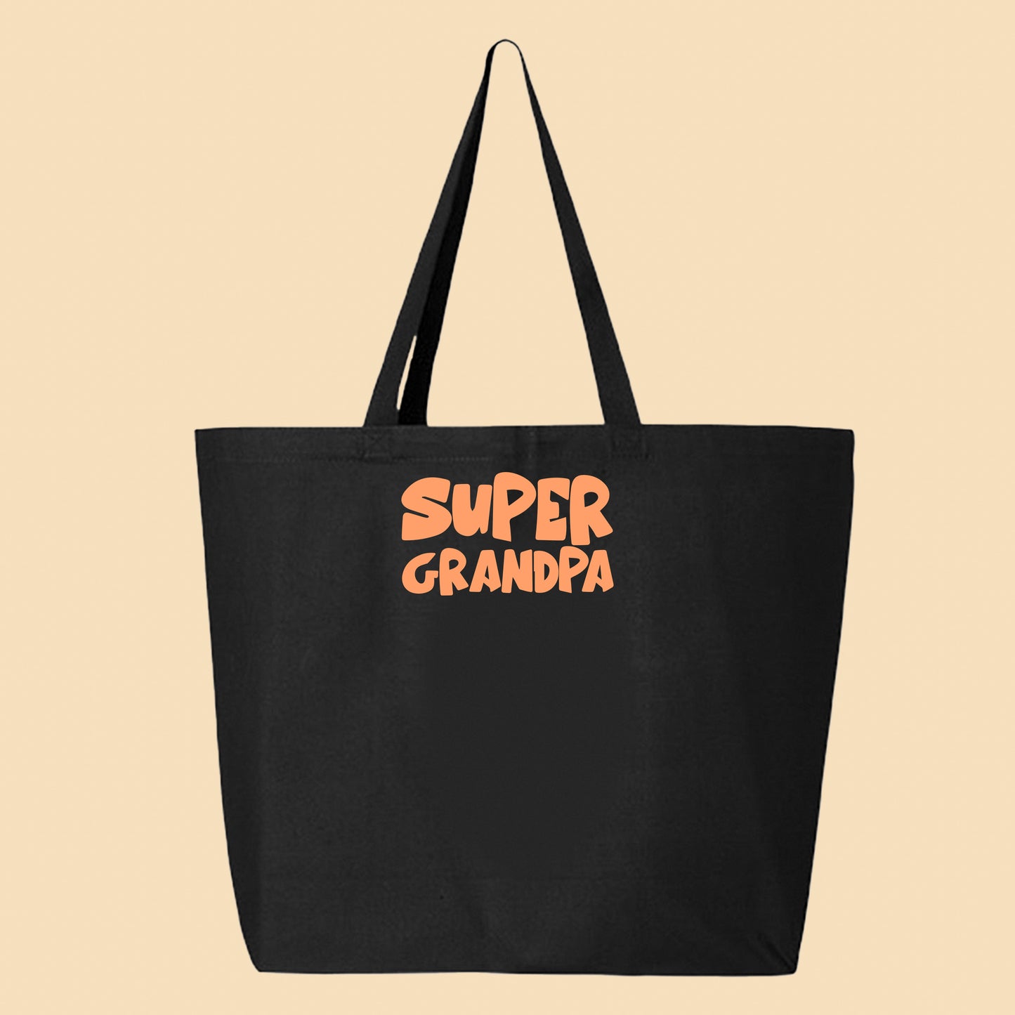 Super Grandpa Peach Tote Bag