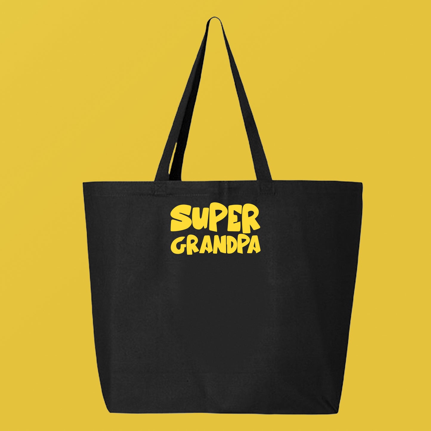 Super Grandpa Yellow Tote Bag