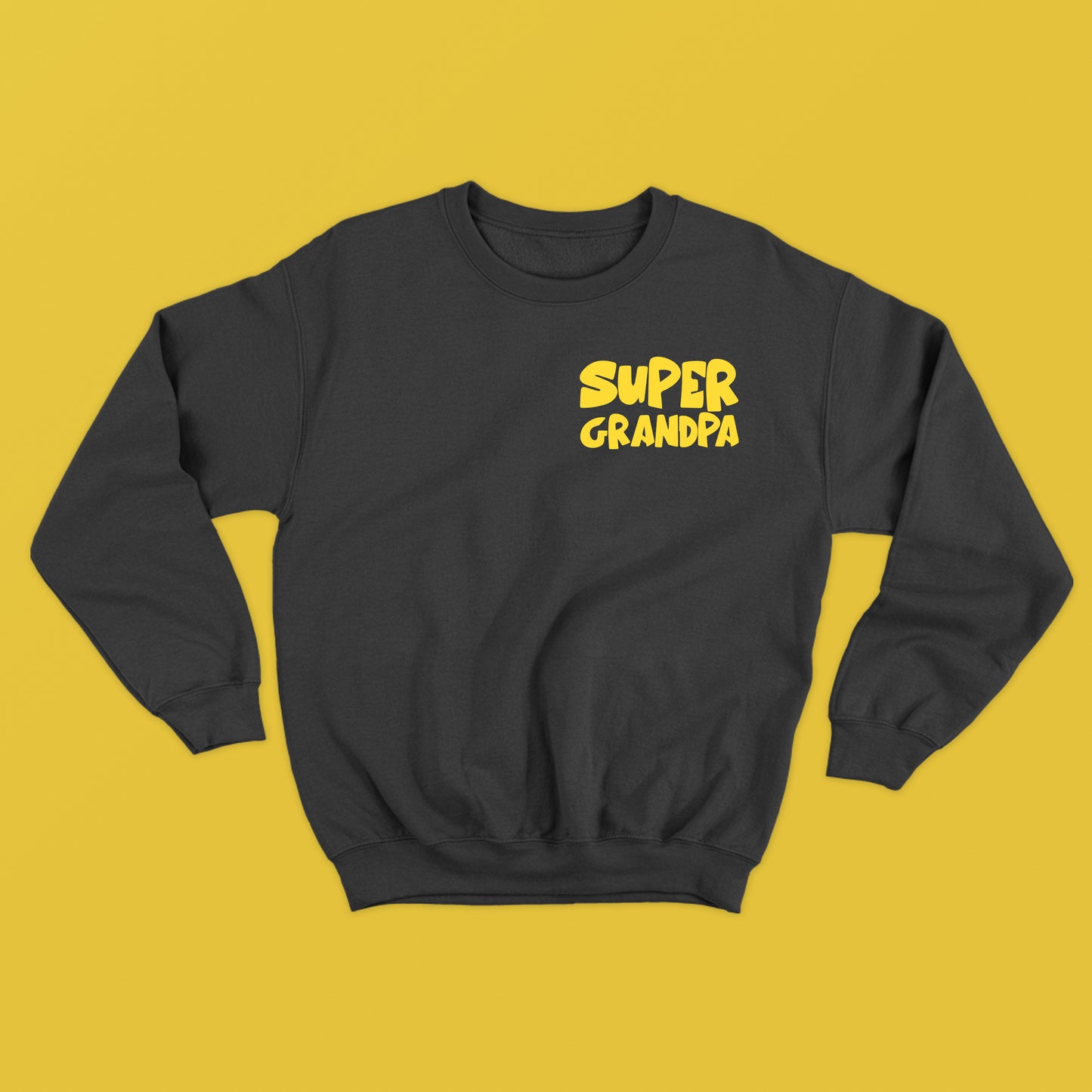 Super Grandpa Yellow Sweatshirt