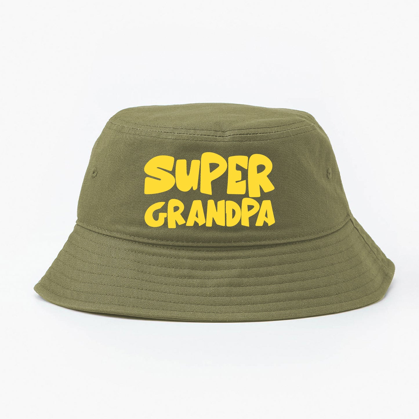 Super Grandpa Yellow Bucket Hat