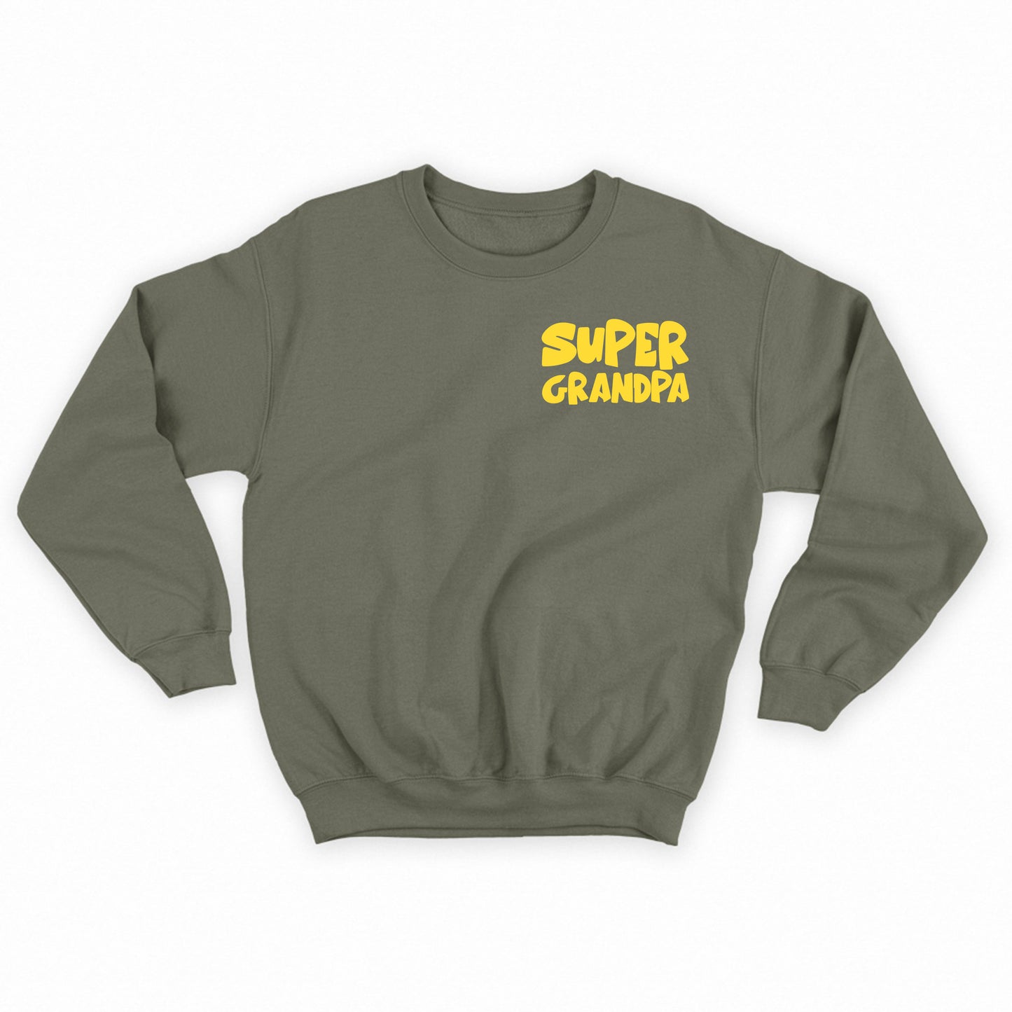 Super Grandpa Yellow Sweatshirt