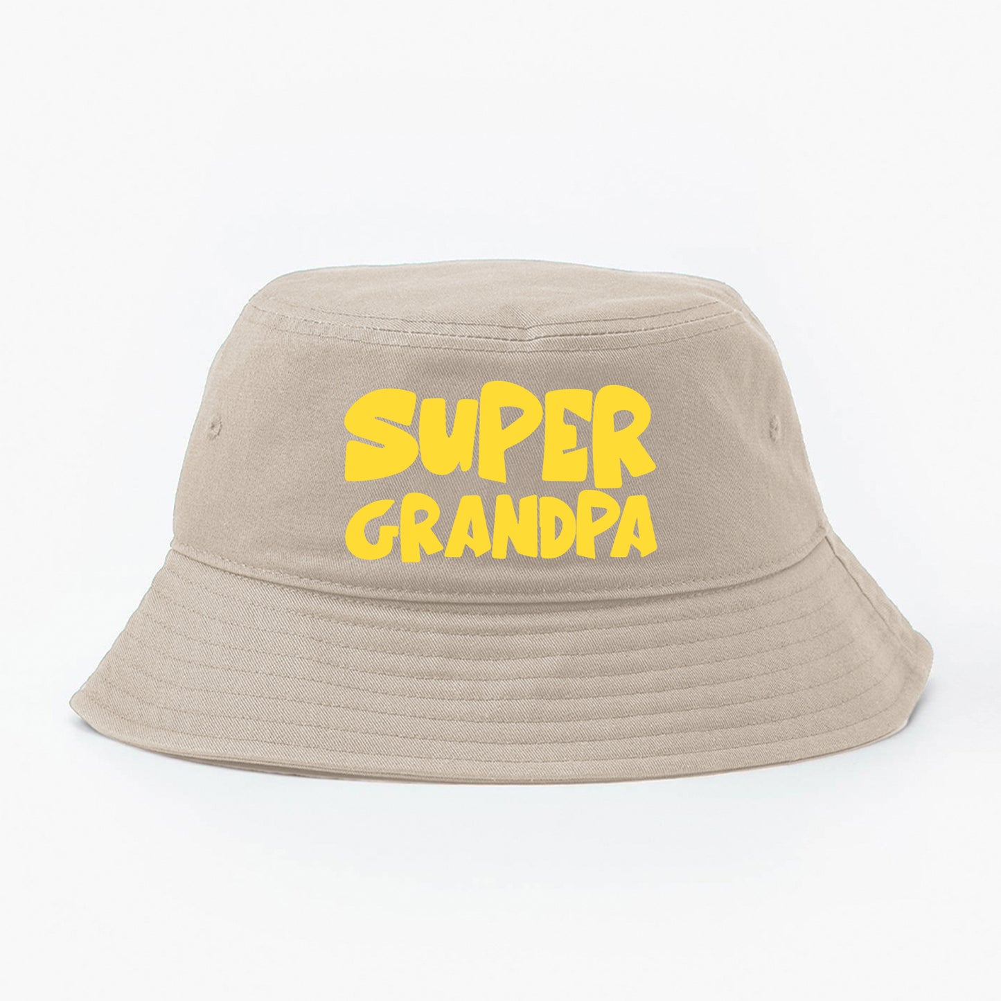 Super Grandpa Yellow Bucket Hat
