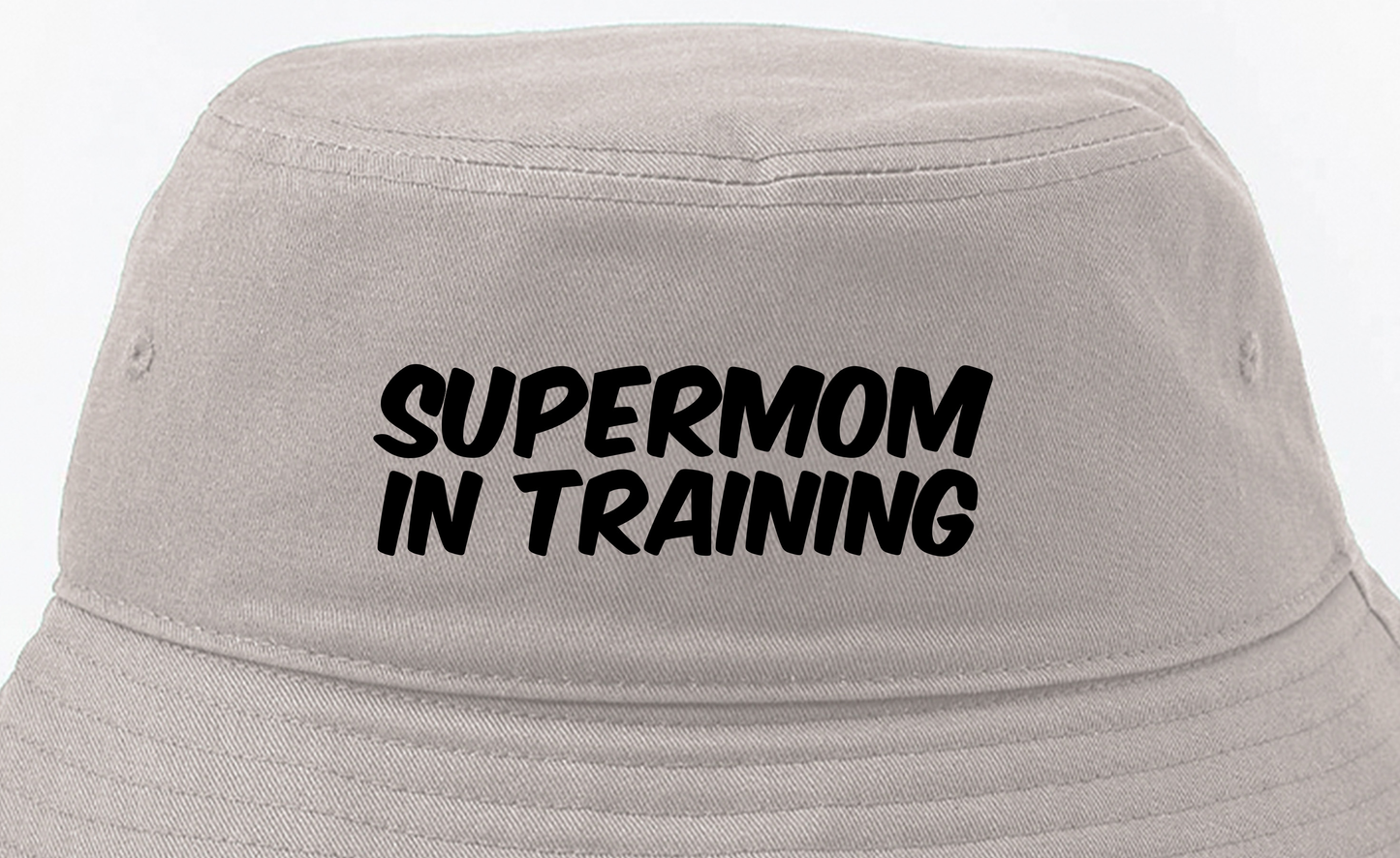 Supermom in Training Black Bucket Hat