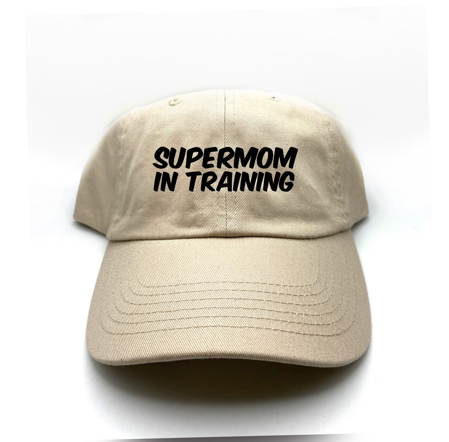 Supermom in Training Black Dad Hat