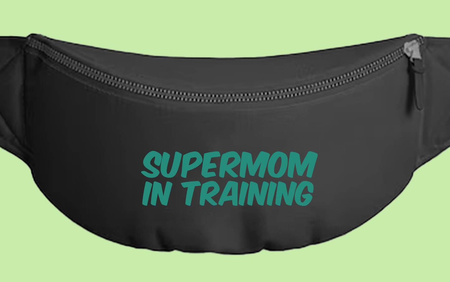 Supermom in Training Green Fanny Pack