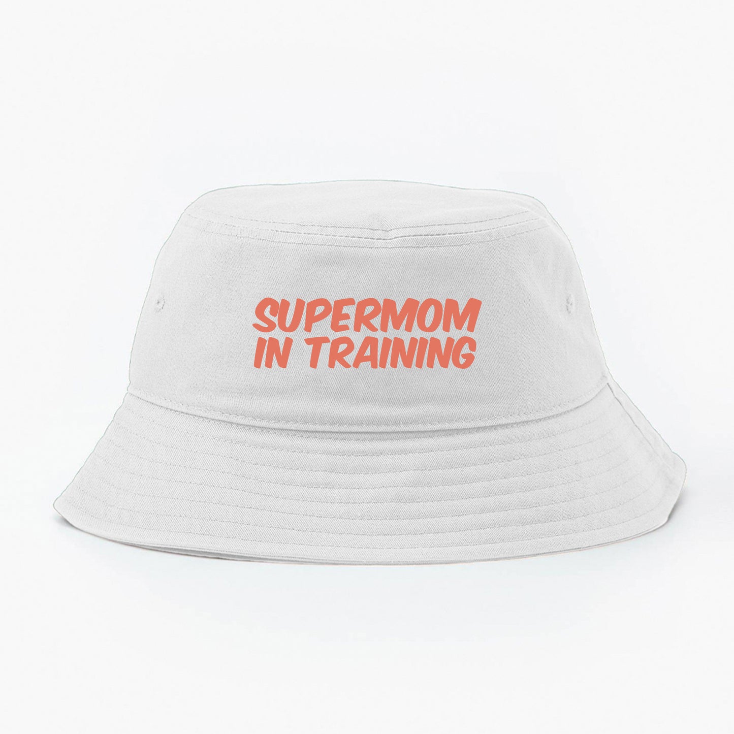 Supermom in Training Peach Bucket Hat