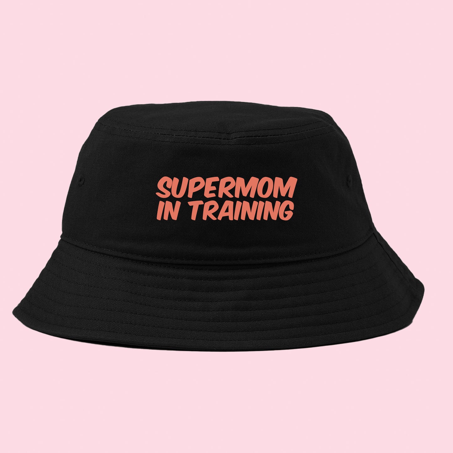 Supermom in Training Peach Bucket Hat