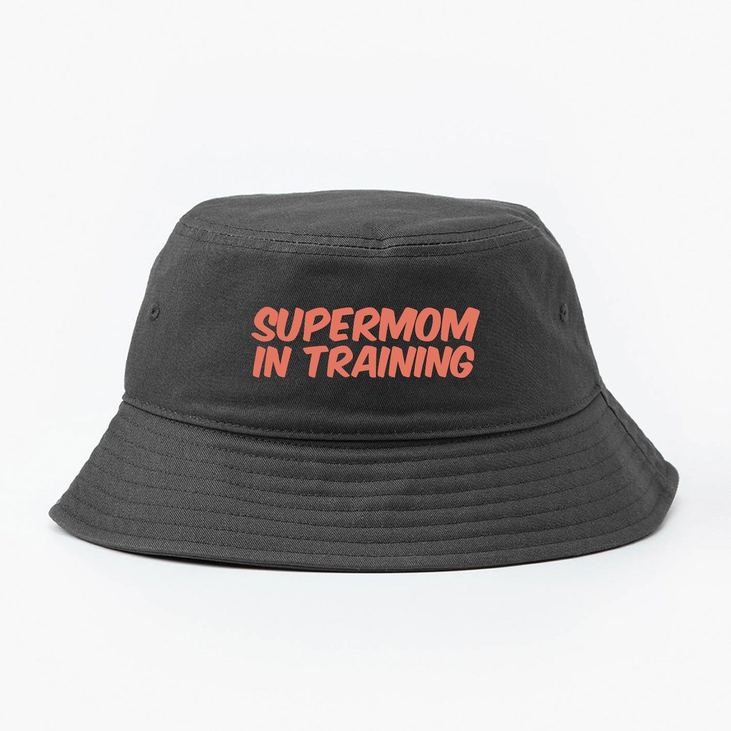 Supermom in Training Peach Bucket Hat