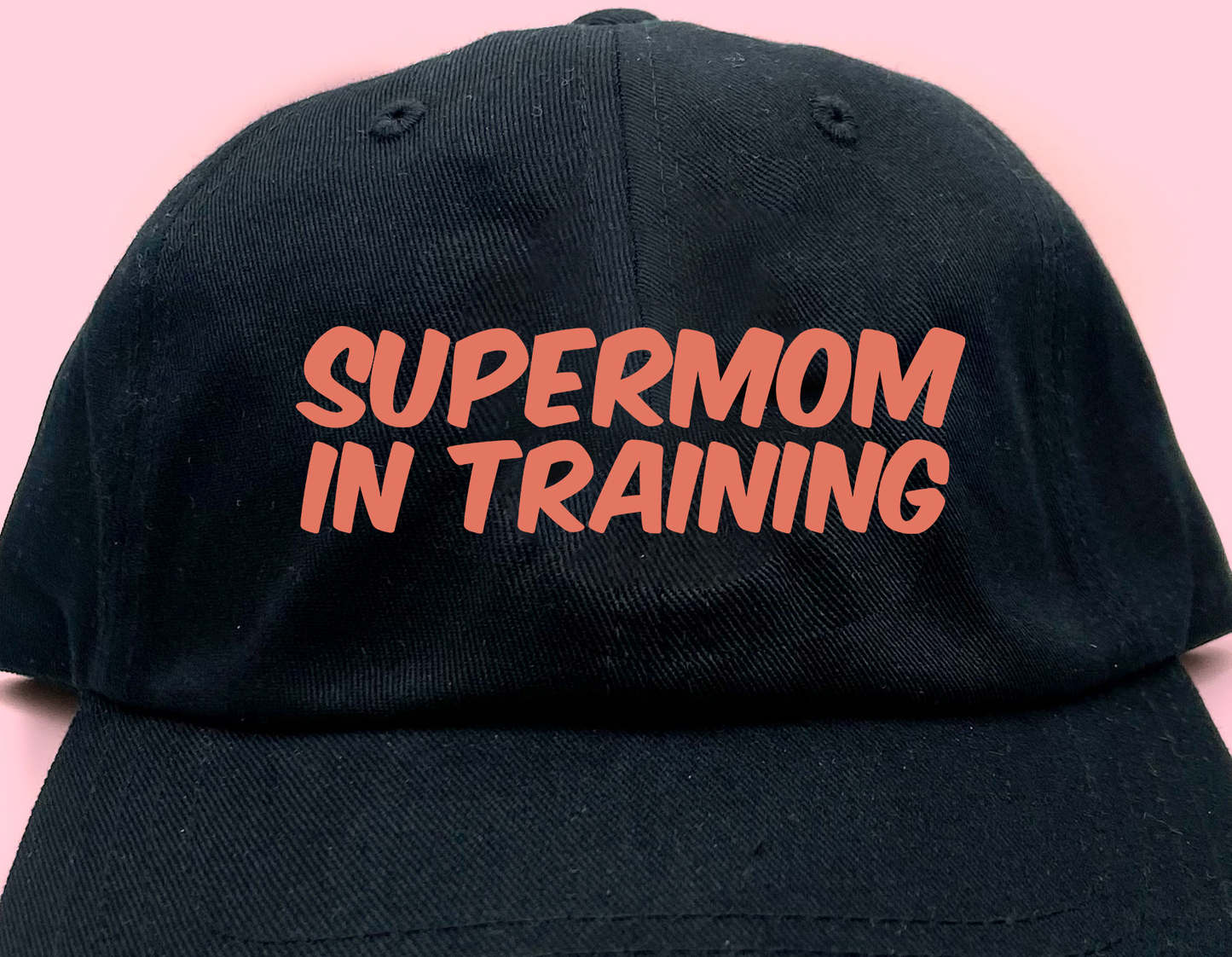 Supermom in Training Peach Dad Hat