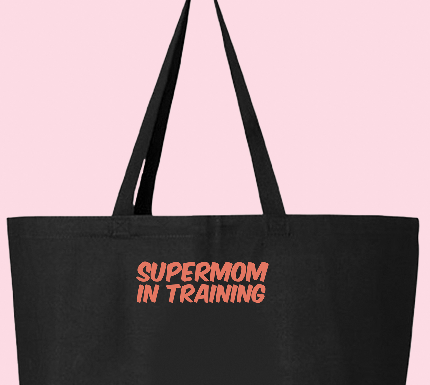 Supermom in Training Peach Tote Bag