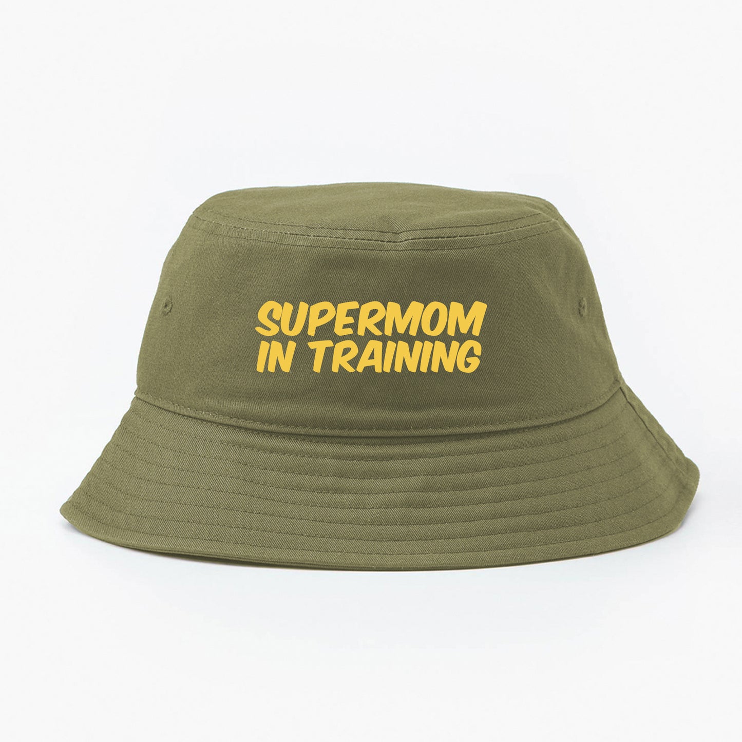 Supermom in Training Yellow Bucket Hat