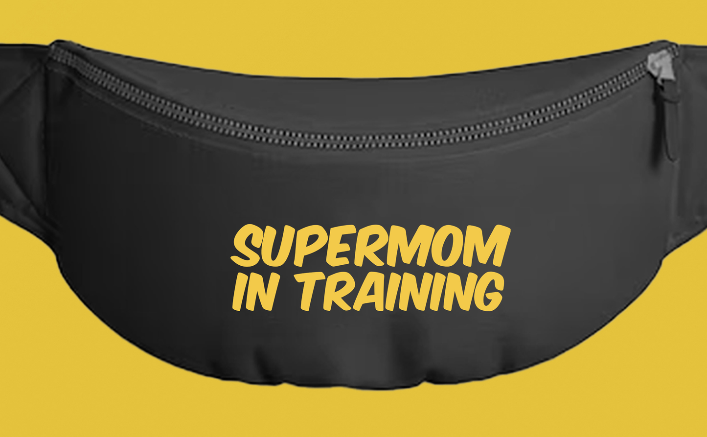 Supermom in Training Yellow Fanny Pack