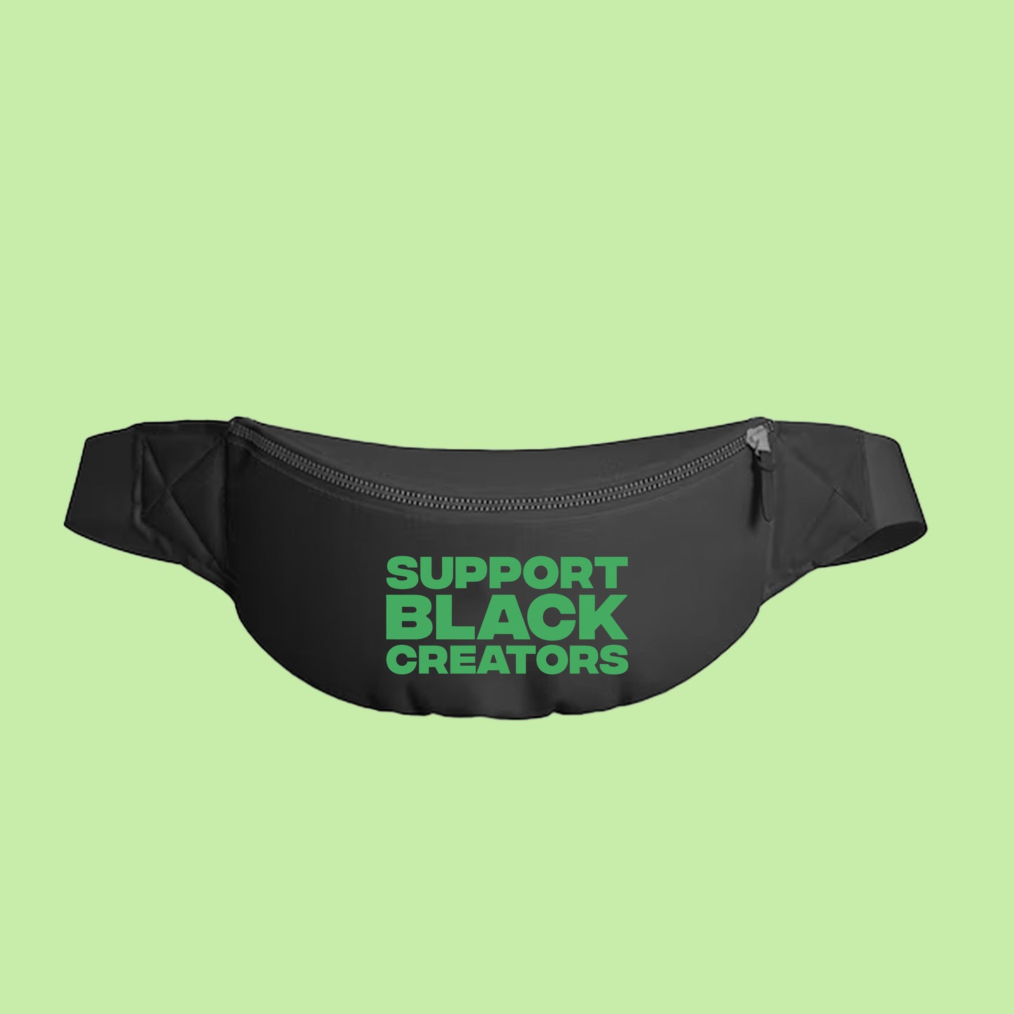 Support Black Creators Green Fanny Pack