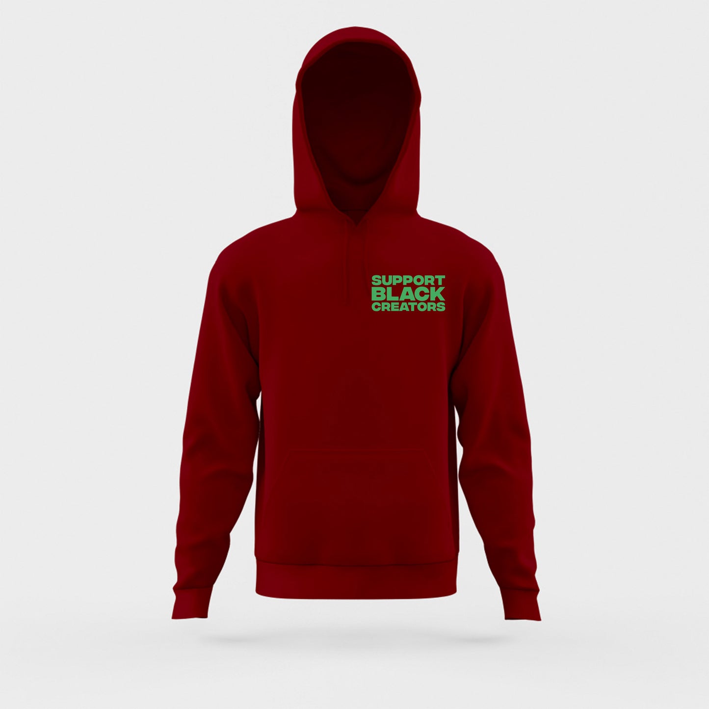 Support Black Creators Green Hoodie