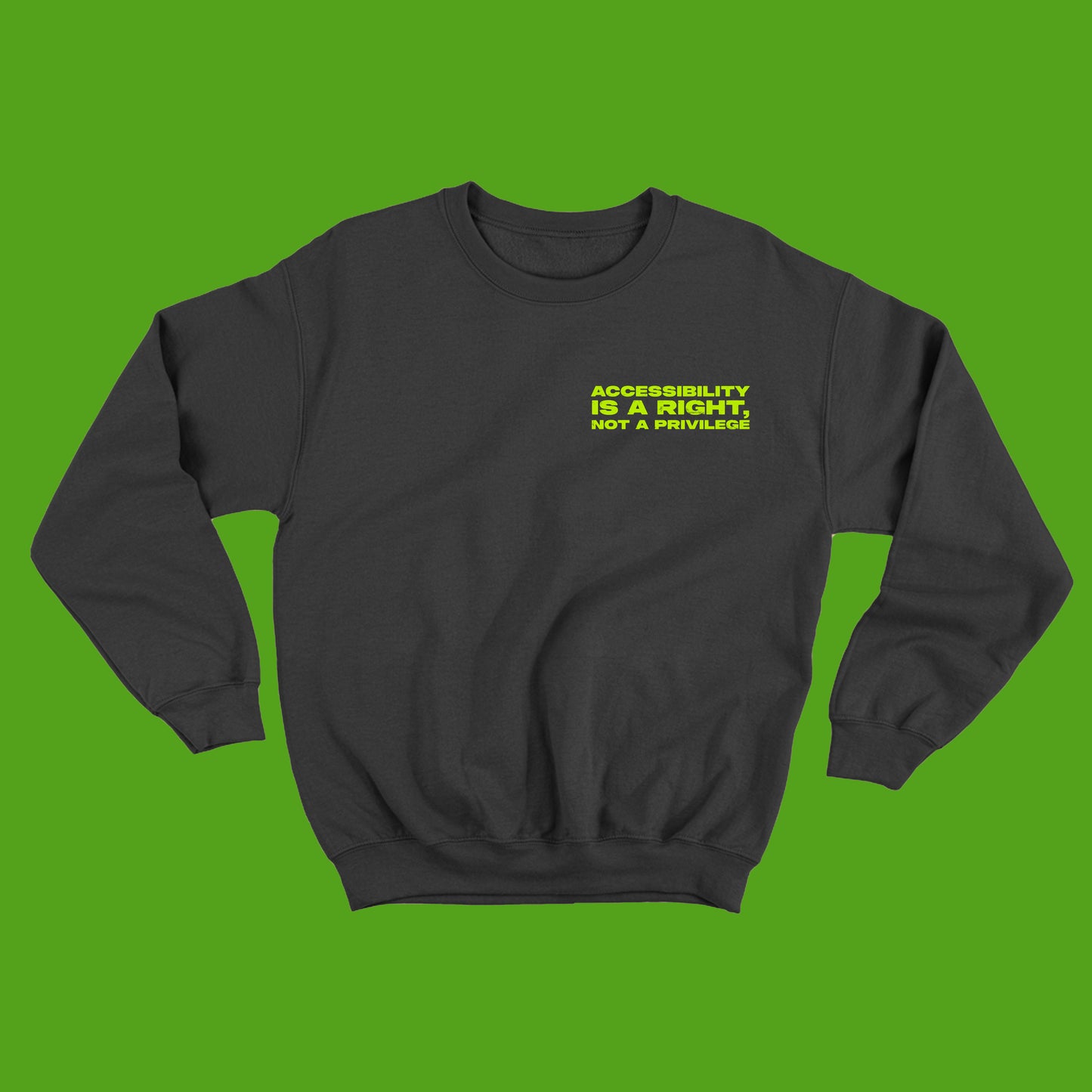Accessibility is a Right, Not a Privilege Sweatshirt
