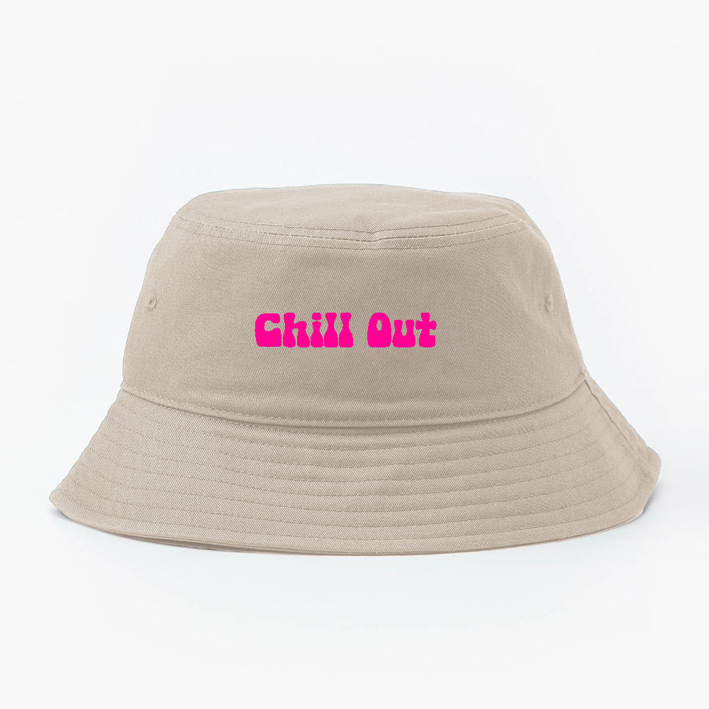 Chill Out Pink Bucket Hat