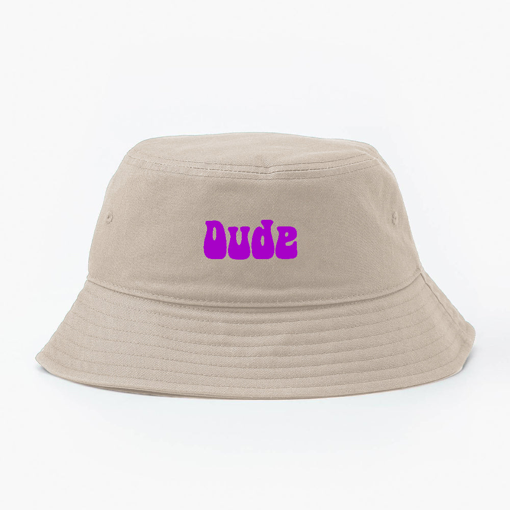 Dude Purple Bucket Hat