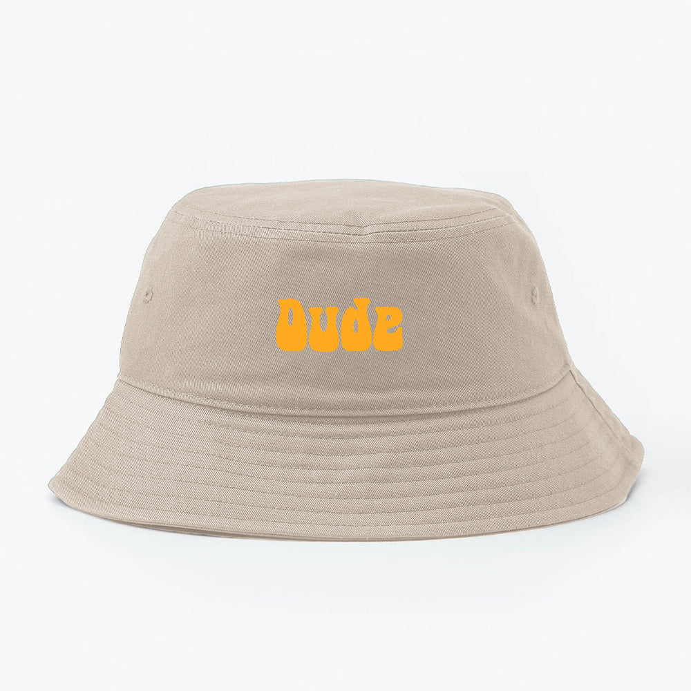 Dude Yellow Bucket Hat