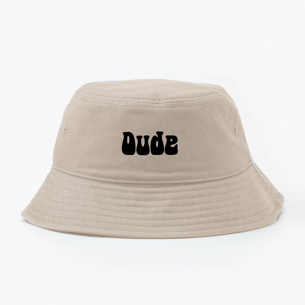Dude Black Bucket Hat