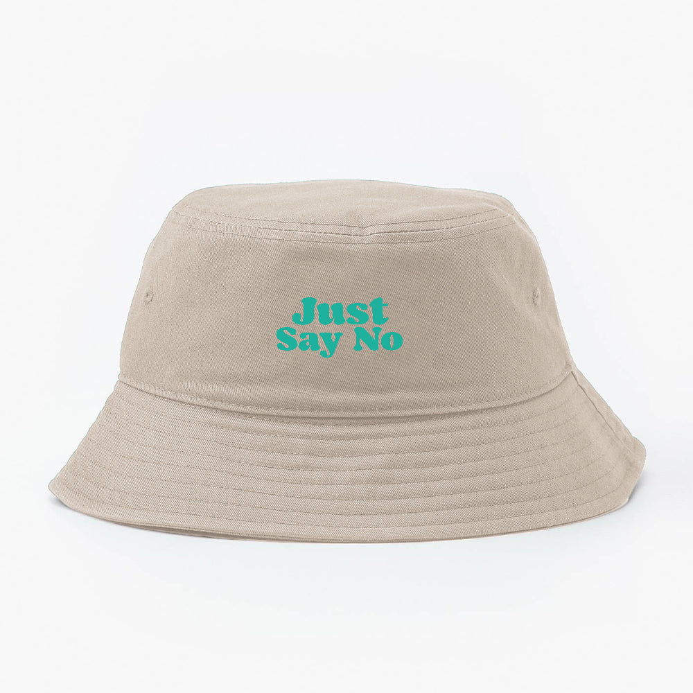 Just Say No Green Bucket Hat